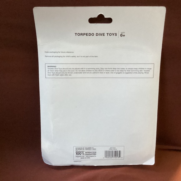 Torpedo Dive Toys Bundle 4 count/pack= 8 total NEW - Picture 3 of 11